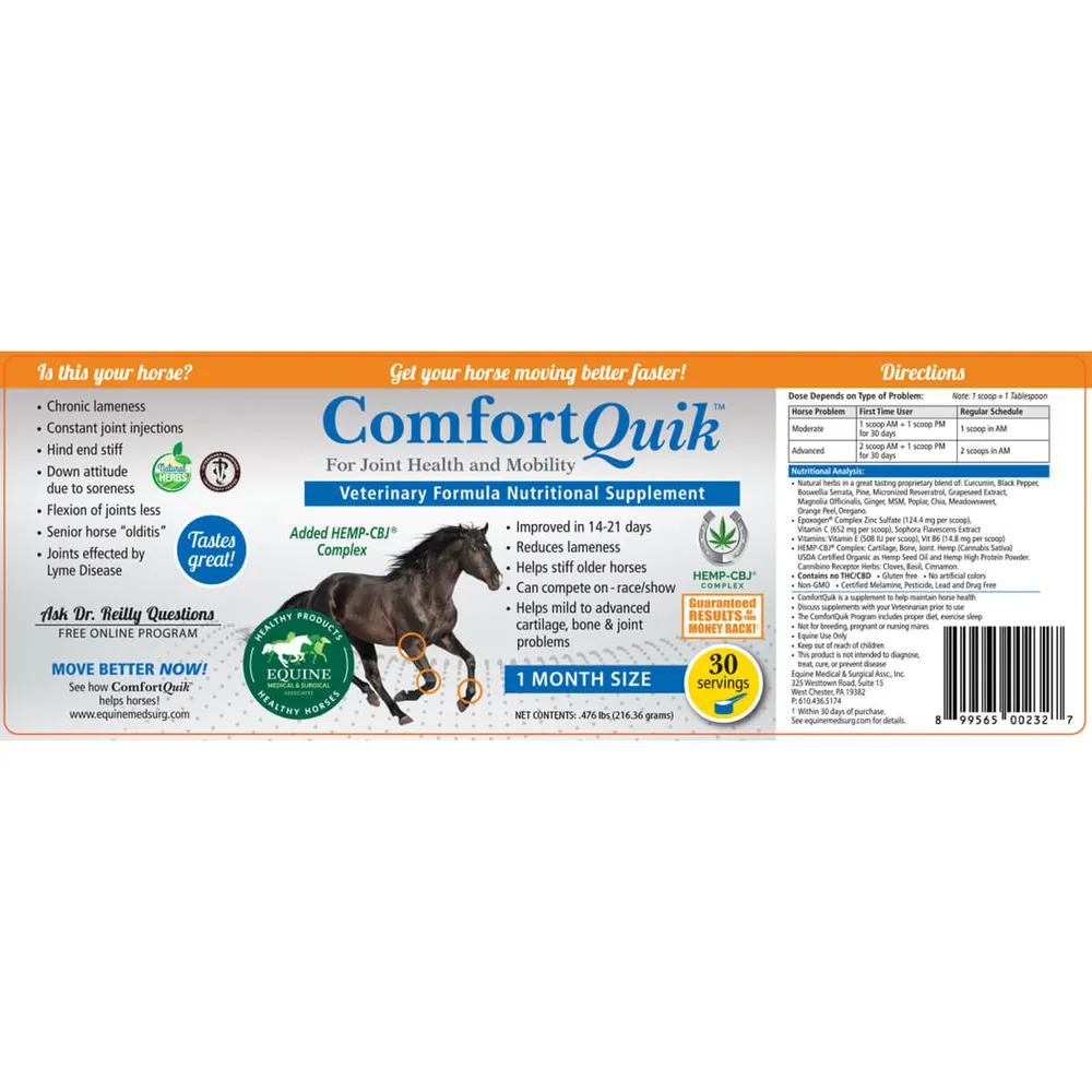 Comfort Quik With Hemp-CBJ Complex Joint Health & Mobility Supplement - Image 2