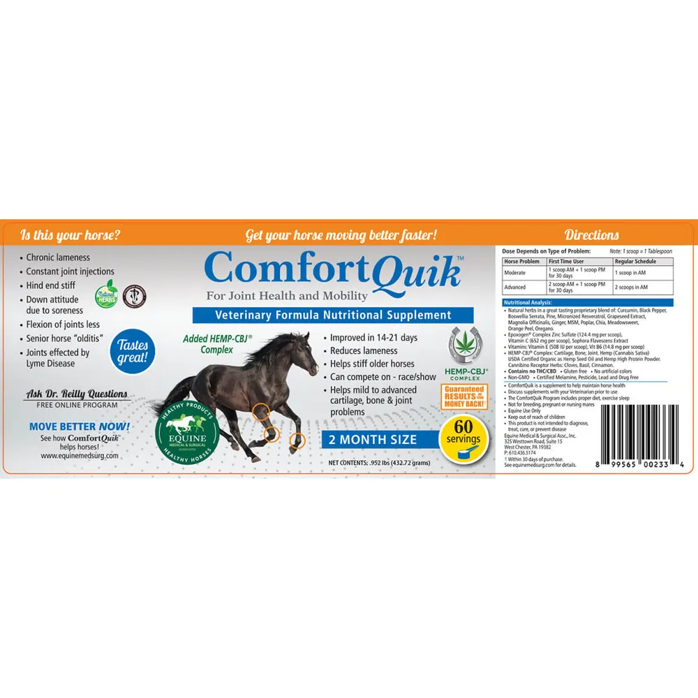 Comfort Quik With Hemp-CBJ Complex Joint Health & Mobility Supplement - Image 3
