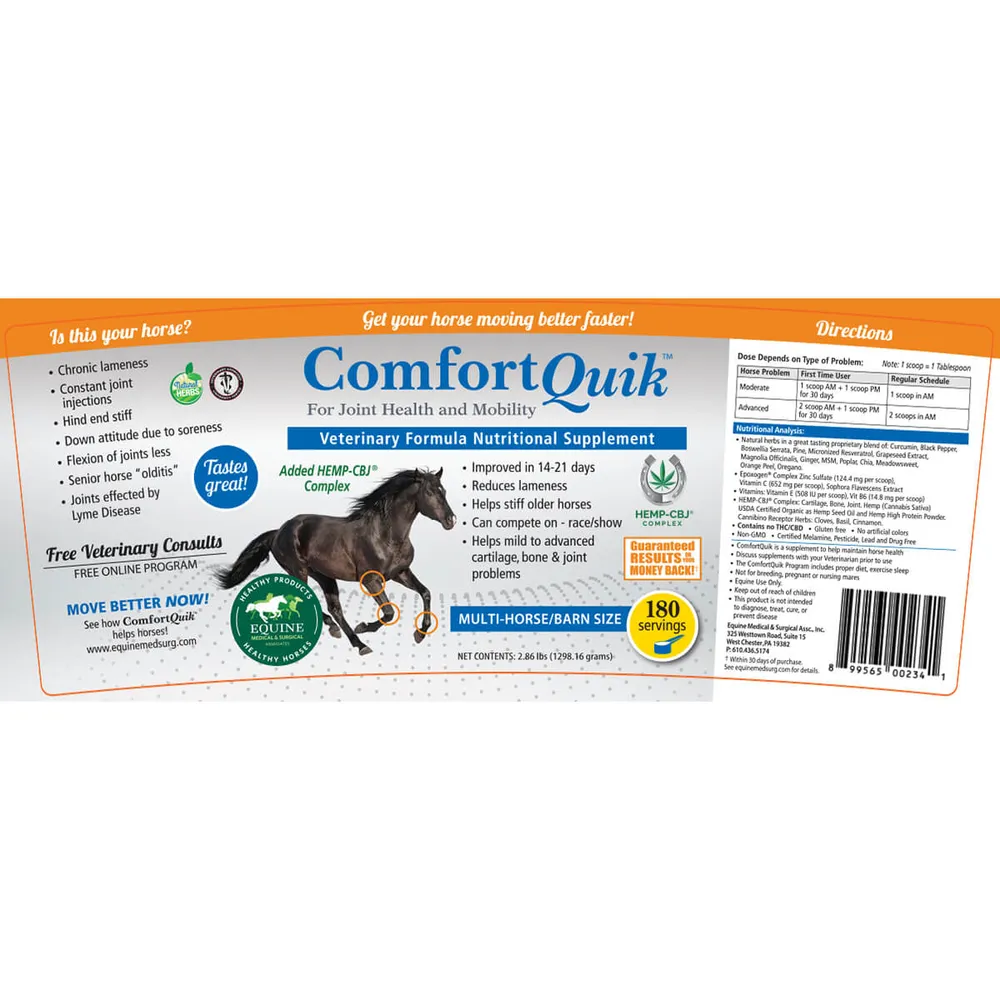 Comfort Quik With Hemp-CBJ Complex Joint Health & Mobility Supplement - Image 4
