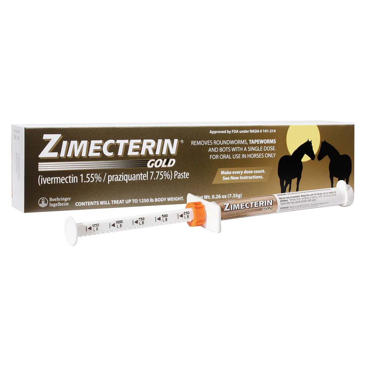Boehringer Ingelheim Zimecterin Gold Horse Dewormer Paste