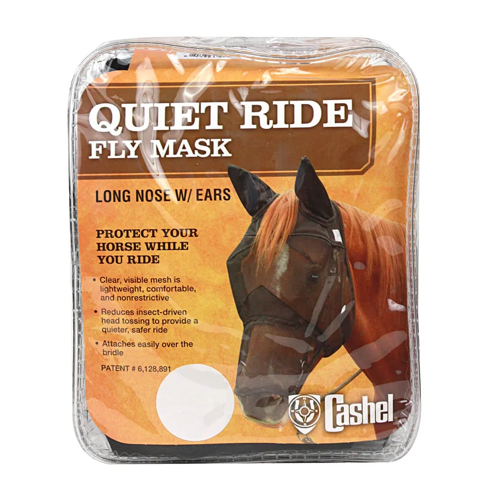 Quiet Ride Long Nose Pasture Fly Mask With Ears