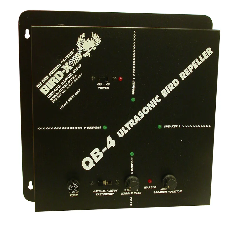 Quadblaster QB-4 Electric Ultrasonic Bird Repeller