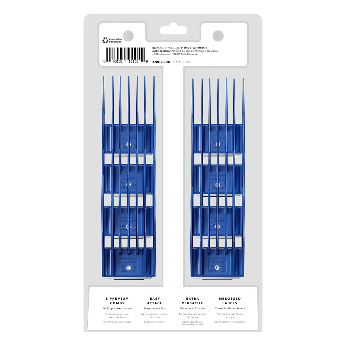 Andis Universal Professional Comb Attachment Set - Image 2