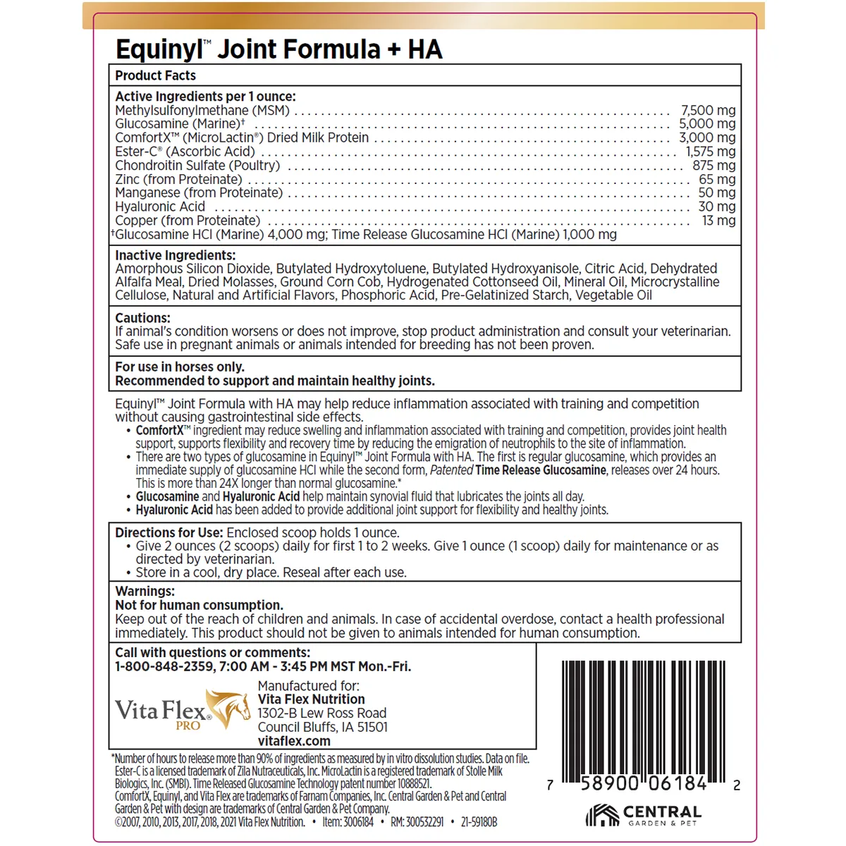 Equinyl Joint Formula + HA Horse Supplement - Image 2