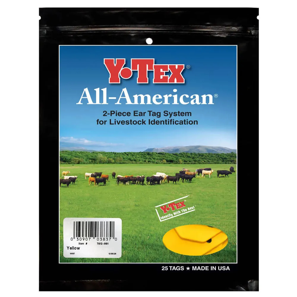 Y-Tex 4-Star Large Blank All-American Ear Tags - Image 2