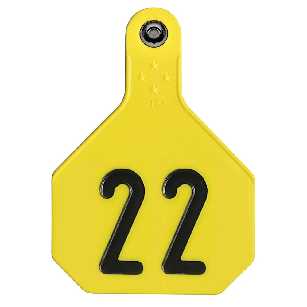 Y-Tex 4-Star Large Numbered All-American Ear Tags
