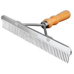 Blunt Tooth Comb With Wood Handle