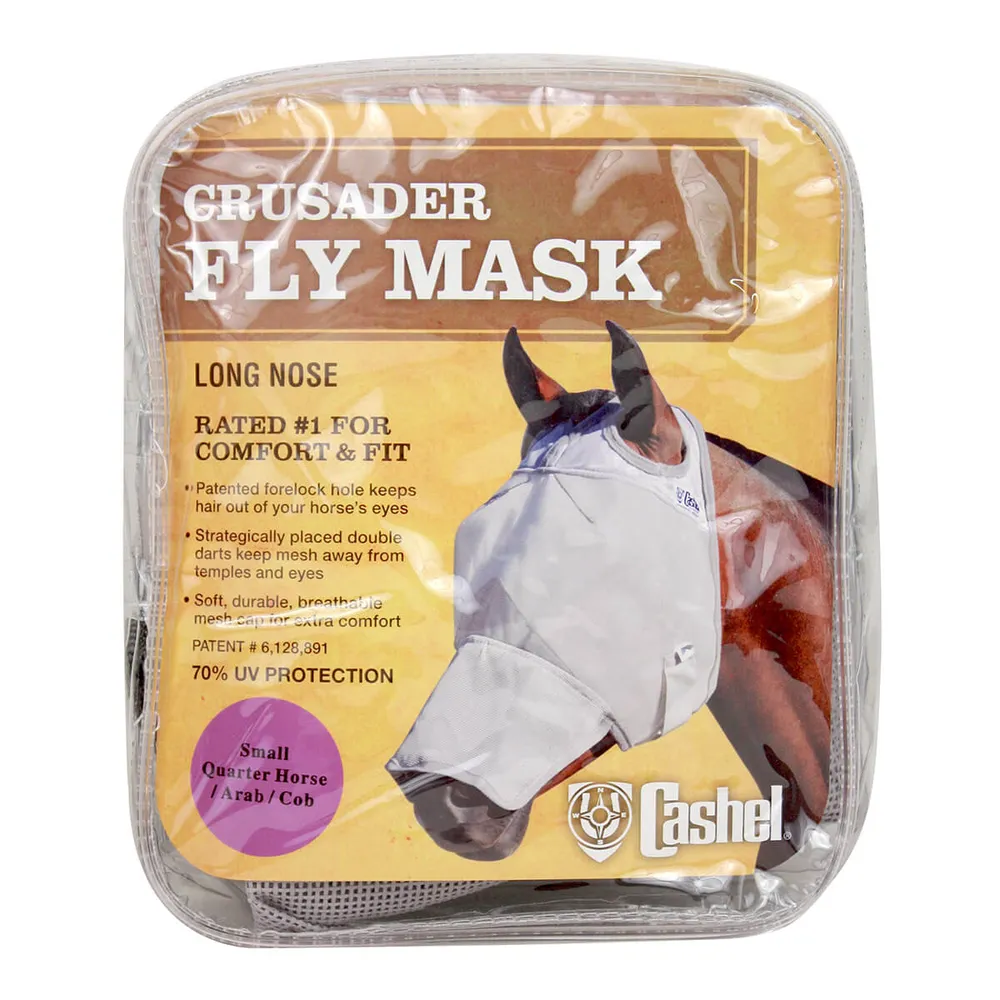 Crusader Long Nose Pasture Fly Mask Without Ears