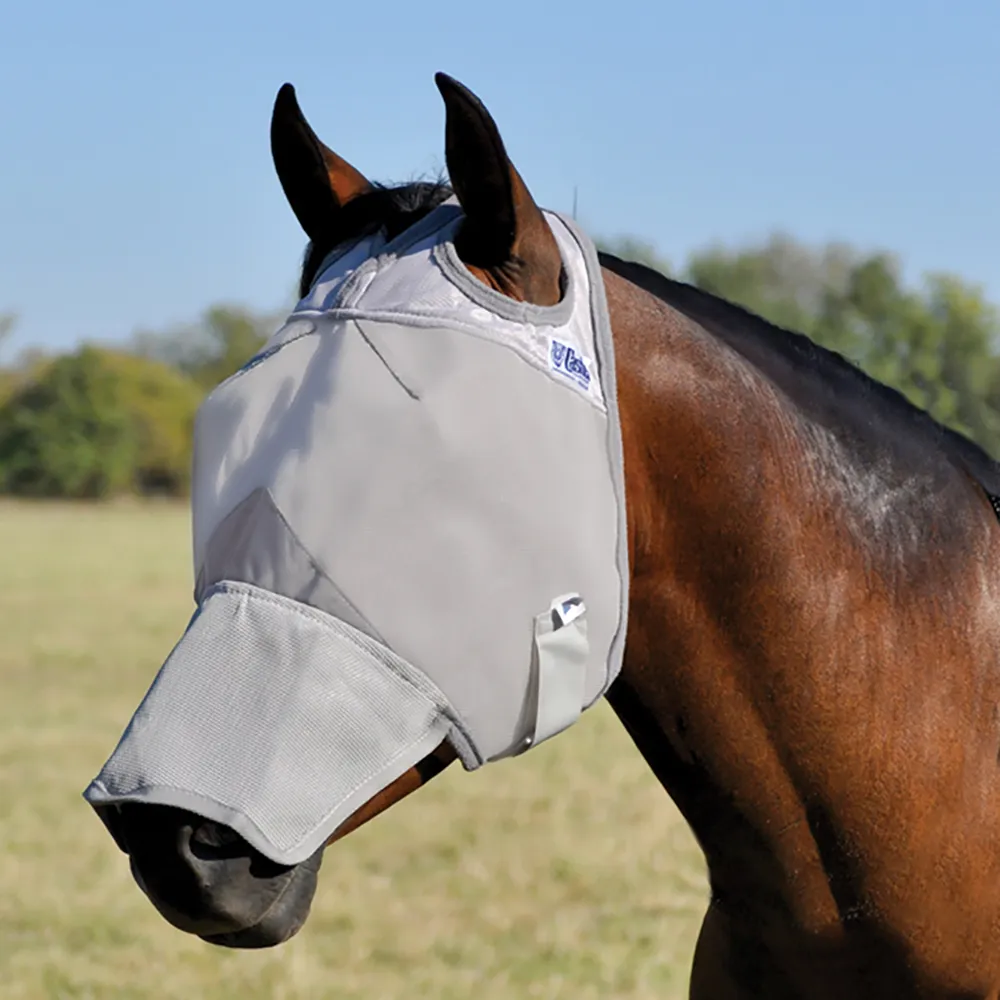 Crusader Long Nose Pasture Fly Mask Without Ears - Image 2