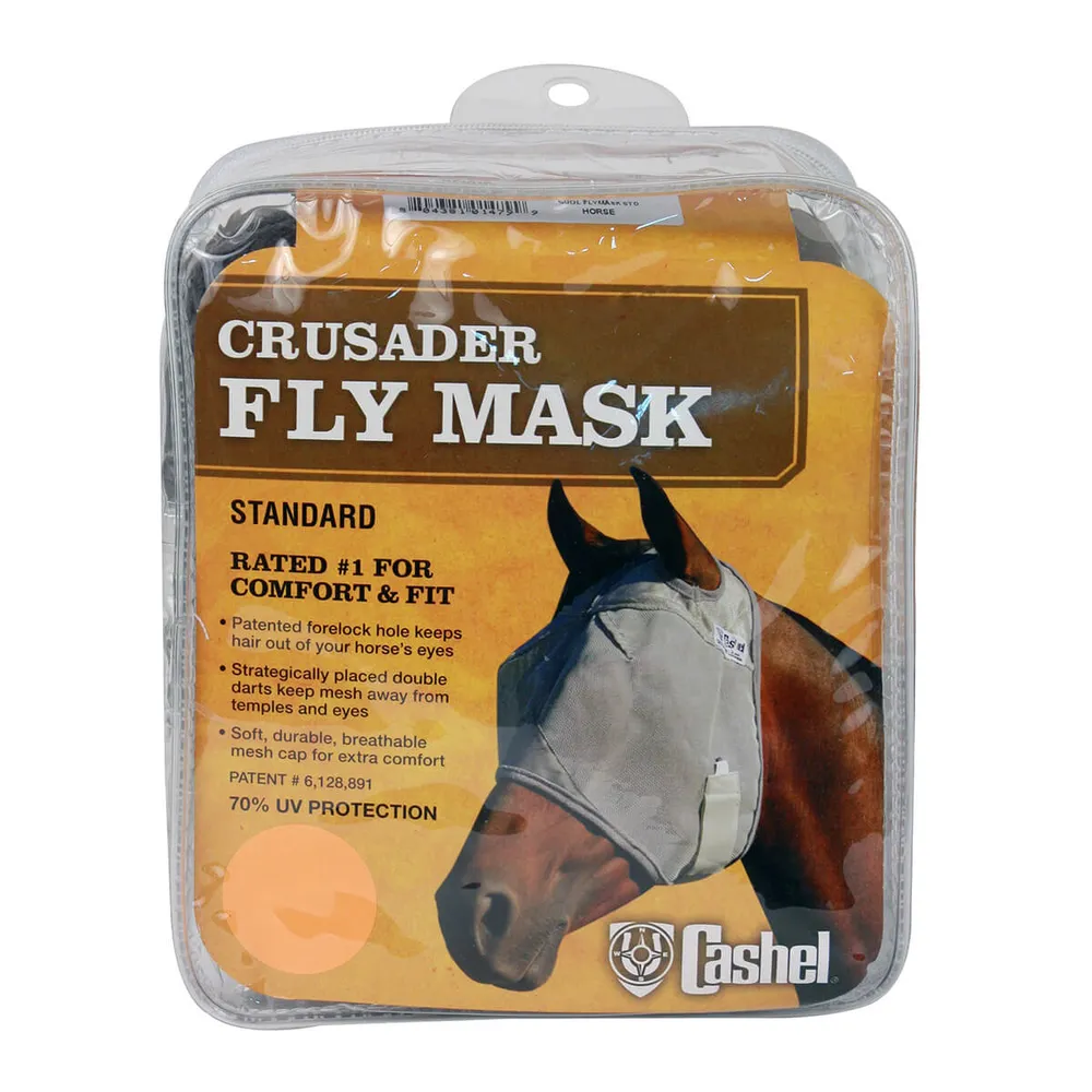 Crusader Standard Nose Pasture Fly Mask Without Ears