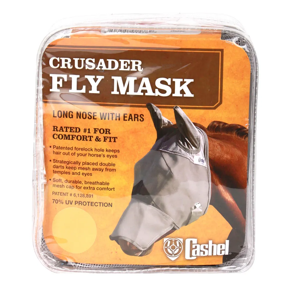 Crusader Long Nose Pasture Fly Mask With Ears