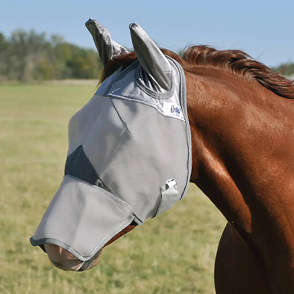 Crusader Long Nose Pasture Fly Mask With Ears - Image 2