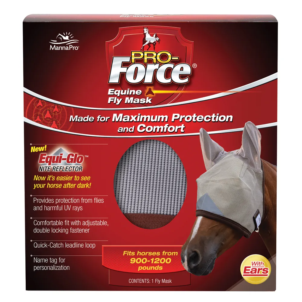 Pro-Force Equine Fly Mask With Ears