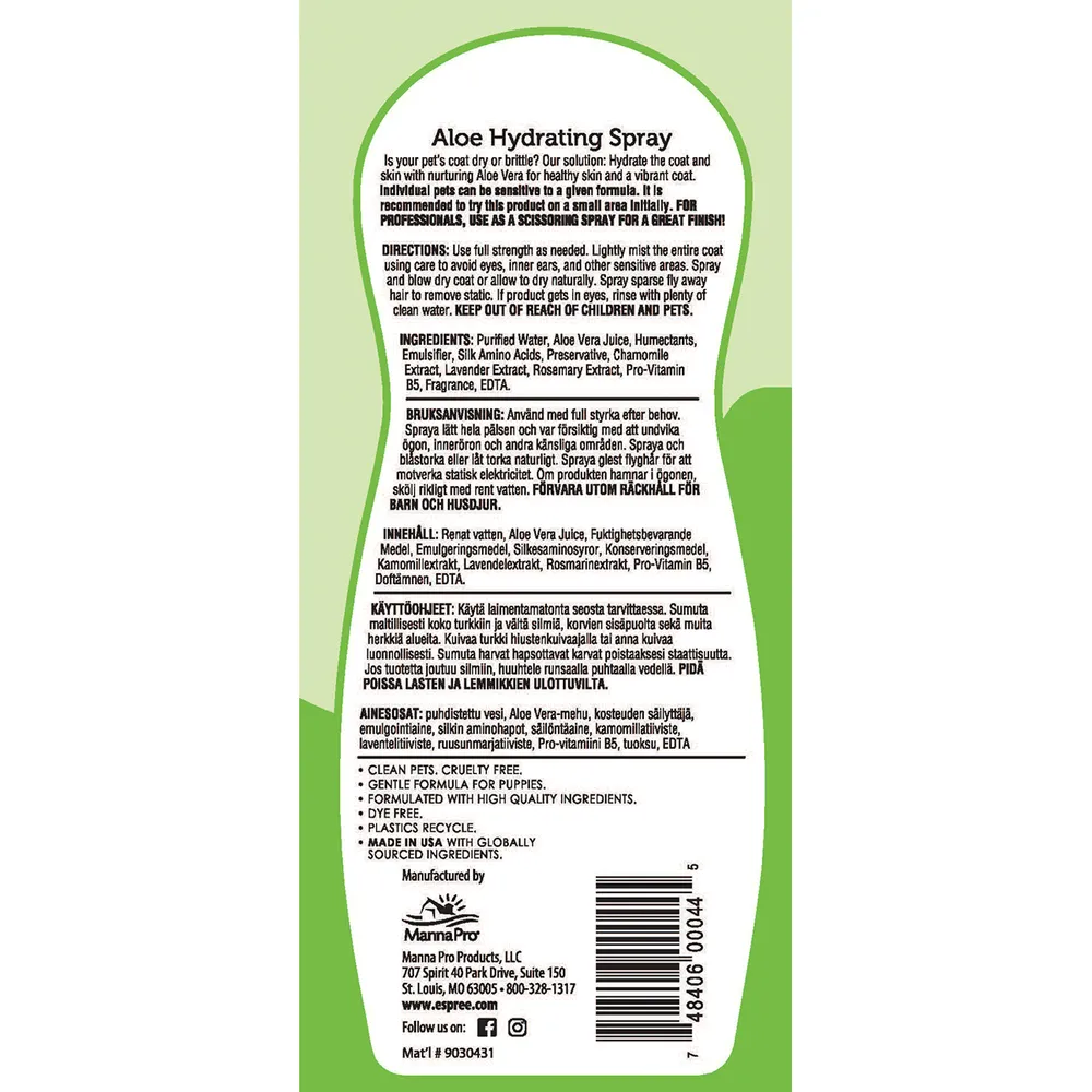 Espree Aloe Hydrating Spray For Dogs And Cats - Image 2