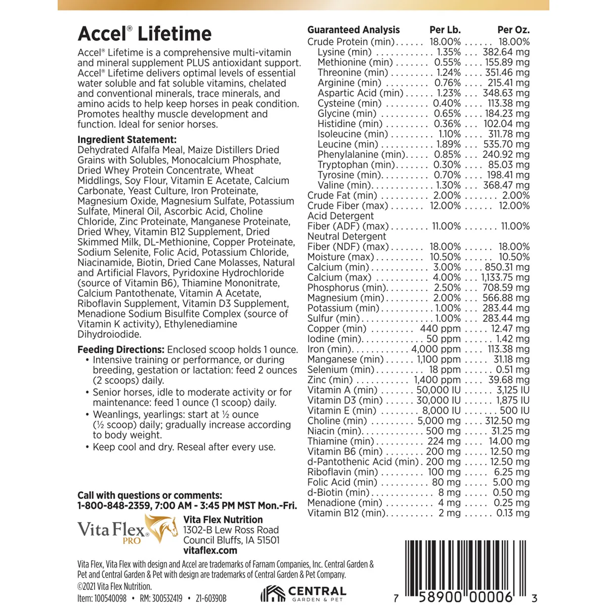 Accel Lifetime Health & Wellness Formula For Horses - Image 2