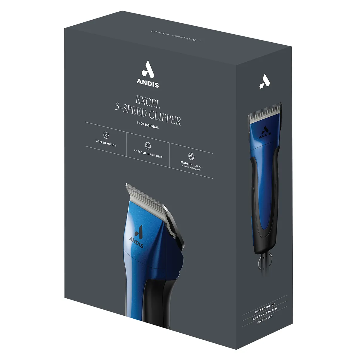 Andis Excel 5-Speed+ Professional Detachable Blade Clipper - Image 2