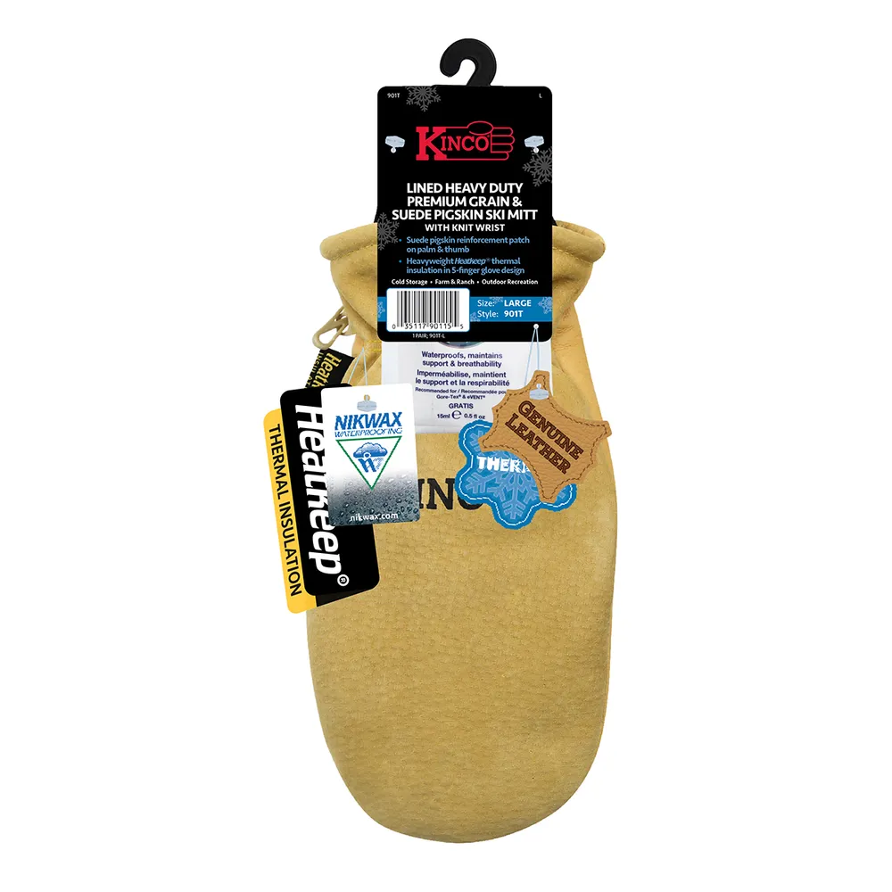 Lined Pigskin Mittens - Image 2