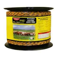 Baygard Portable Electric Fence Wire With Reel