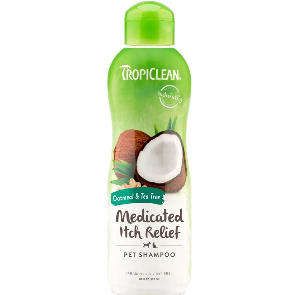 Tropiclean Medicated Itch Relief Shampoo For Pets