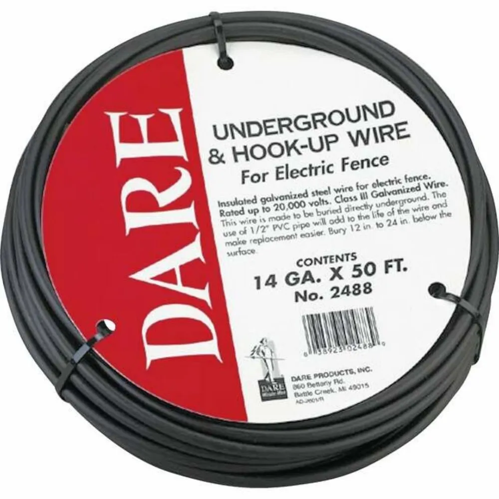 Underground & Hook-Up Wire For Electric Fence