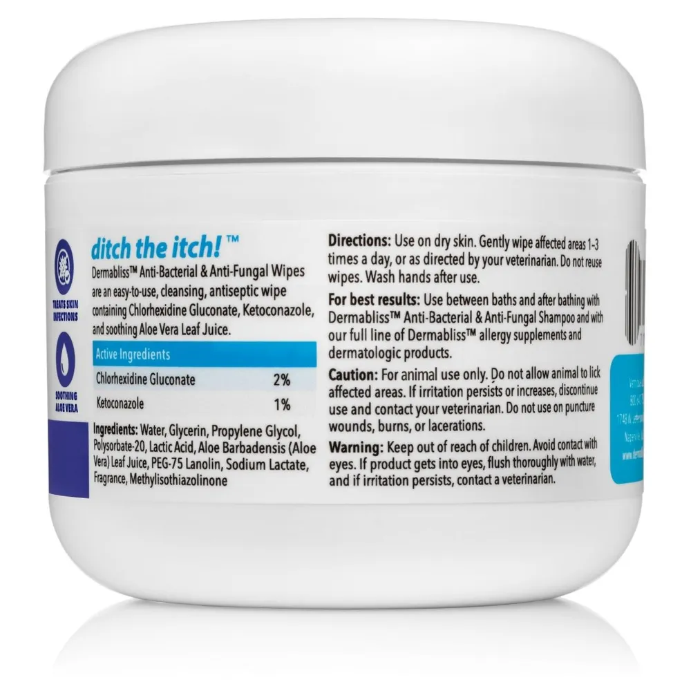 Anti-Bacterial & Anti-Fungal Medicated Pet Wipes - Image 2