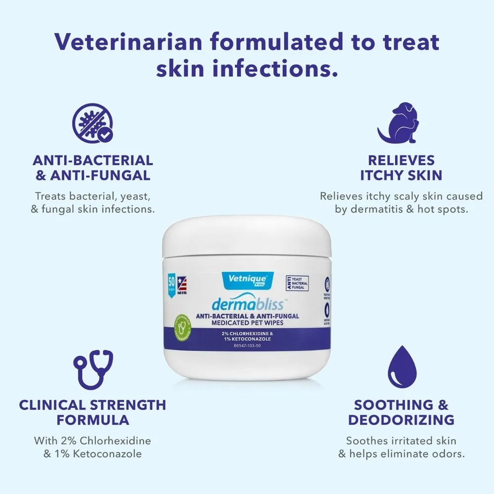 Anti-Bacterial & Anti-Fungal Medicated Pet Wipes - Image 4