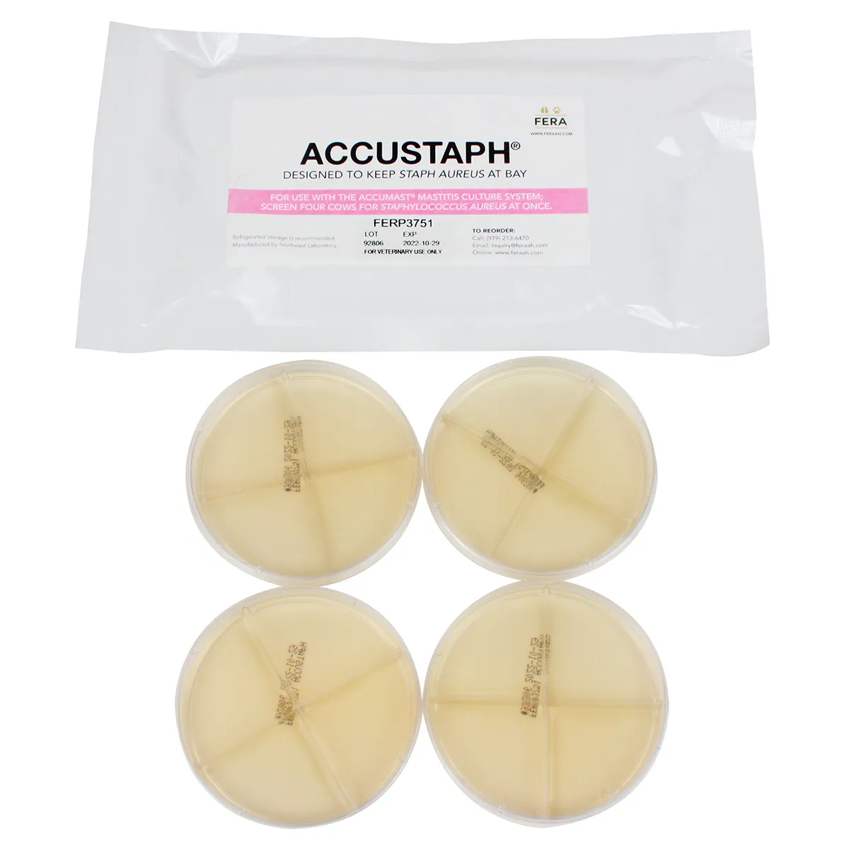 ACCUSTAPH On-Farm Mastitis Culture Test Kit - Image 2