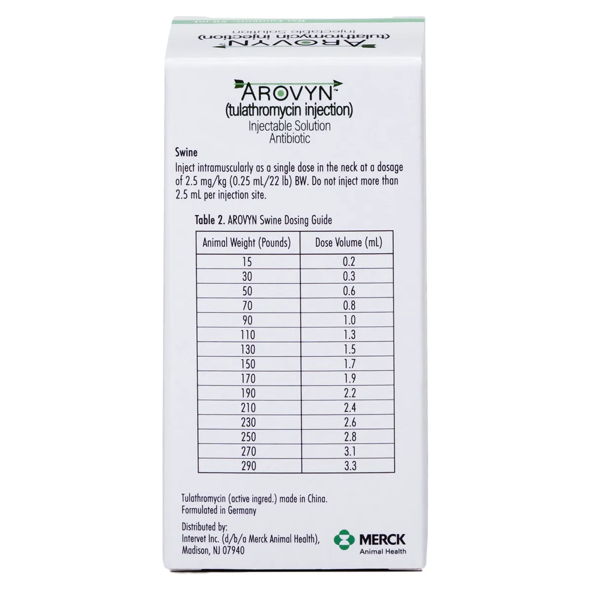 Arovyn 100 Mg Injection Rx - Image 2